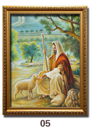 Jesus Portrait Immanuel Lord Christian Decorative Painting - Wnkrs