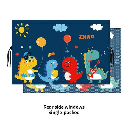 Universal Magnetic Car Side Gear Sunshade - Cartoon Curtain for Children's Sun Protection and Heat Insulation - Wnkrs