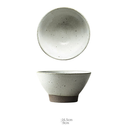 Jingdezhen Handmade Home Retro Noodle Soup High Legged Clay Bowl - Wnkrs