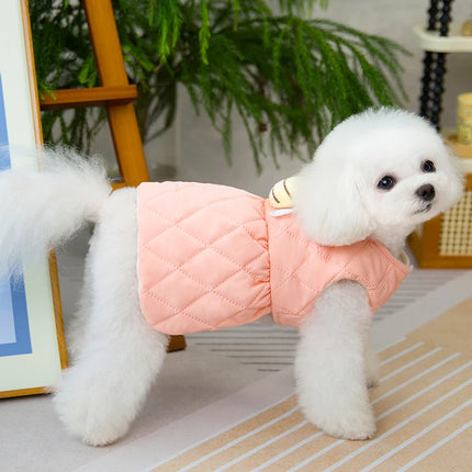 Robe de princesse d'hiver confortable pour chiens de petite et moyenne taille