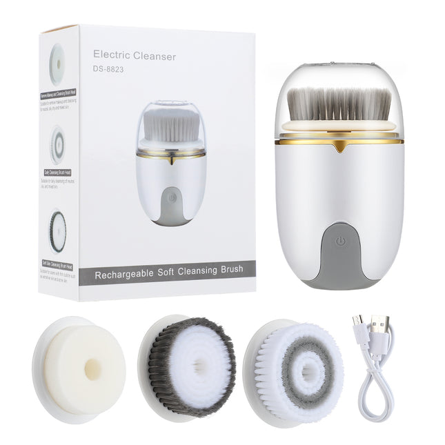 Brosse nettoyante rotative pour le visage 3 en 1 – Soin et massage de la peau en profondeur