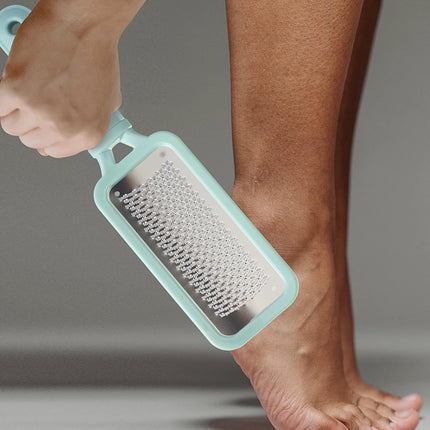 Râpe à pied double face en acier inoxydable pour des pieds lisses