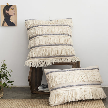 Luna Fringe Throw Pillow Cover - Wnkrs