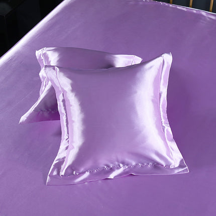 Pure color silk square pillowcase - Wnkrs