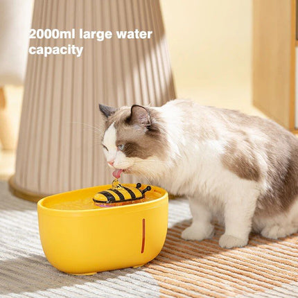 2L Quiet Pet Water Fountain with Multi-Stage Filtration for Dogs and Cats - Wnkrs