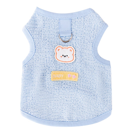 Gilet d'été mignon pour chien avec anneau en D - Vêtements respirants pour chiens de petite et moyenne taille