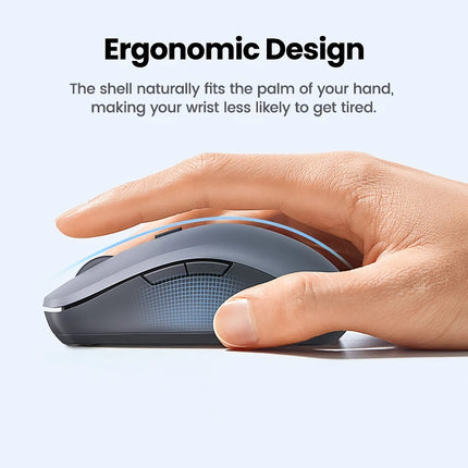 Ergonomic Bluetooth Wireless Mouse with 4000DPI and 6 Silent Buttons