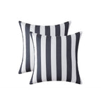 2pcs 18x18in / Pinstripe Black