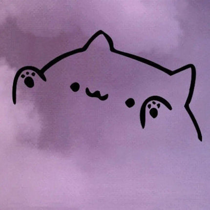 Kawaii Bongo Cat Vinyl Car Decal - Wnkrs