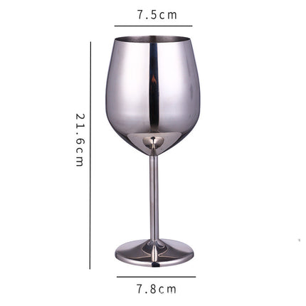 Stainless steel champagne glass and red wine cup - Wnkrs