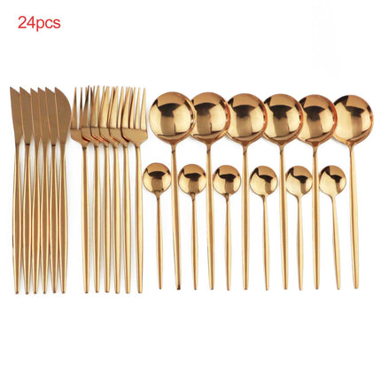 24pcs Luxury Cutlery Set - Wnkrs