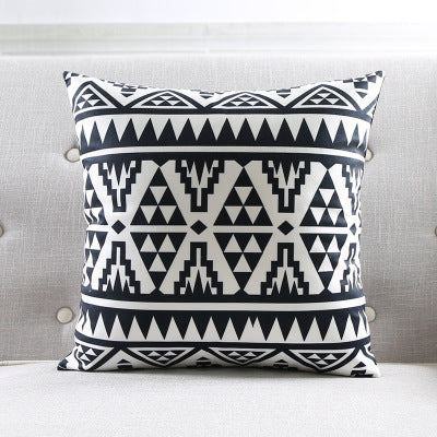 Geometric striped sofa throw pillow - Wnkrs