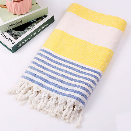 Cotton striped beach towel 100x180cm - Wnkrs