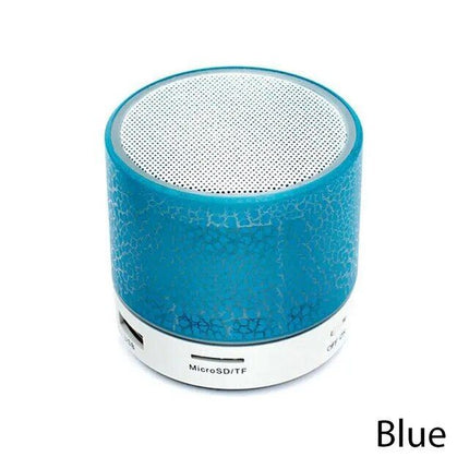 Compact Dazzling LED Bluetooth 4.1 Speaker: Wireless, HD Sound, Built-in Mic, and Portable - Wnkrs