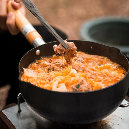 Pinzas de titanio para barbacoa de camping al aire libre