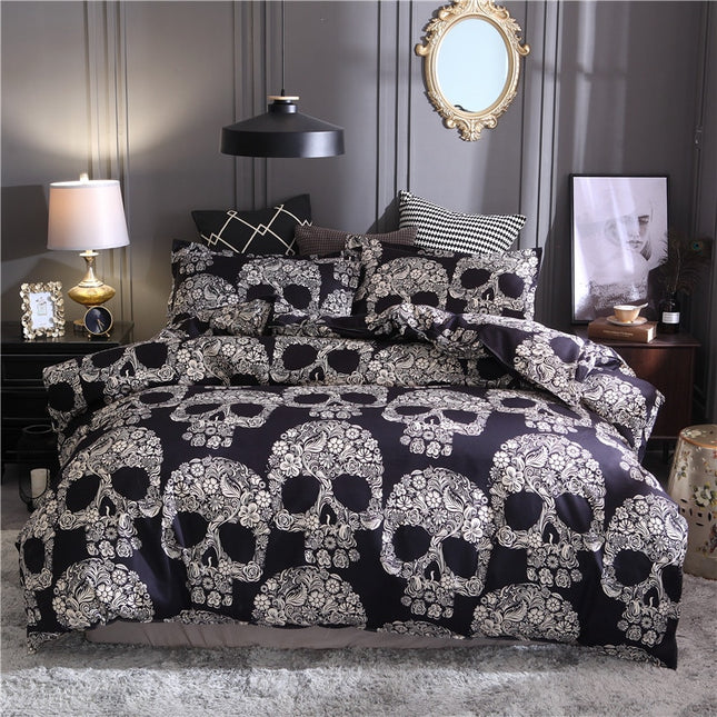 Skull Home Textiles Set Quilt Cover - Wnkrs