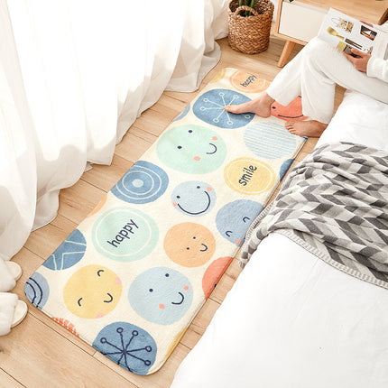 Cute Cartoon Carpet Soft Anti-slip Living Room Carpets Home Decoration Rainbow Printed Kids Room Rugs Entrance Doormat - Wnkrs