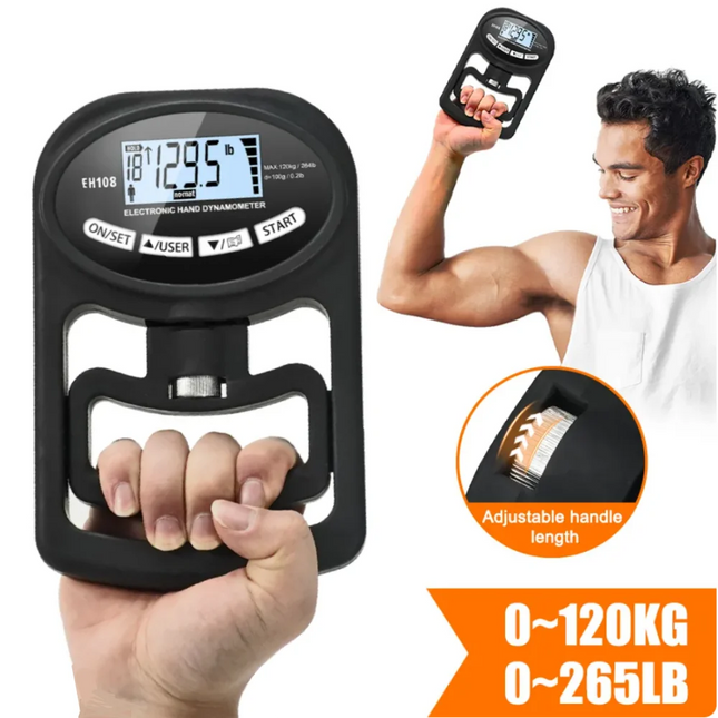 Entrenador de fuerza de agarre digital con pantalla LCD USB