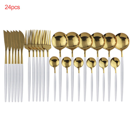 24pcs Luxury Cutlery Set - Wnkrs