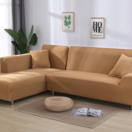 Tight Wrap Sofa Cover Elastic 2 Pieces Sofa Cover with L Style Piece Corner Sofa - Wnkrs