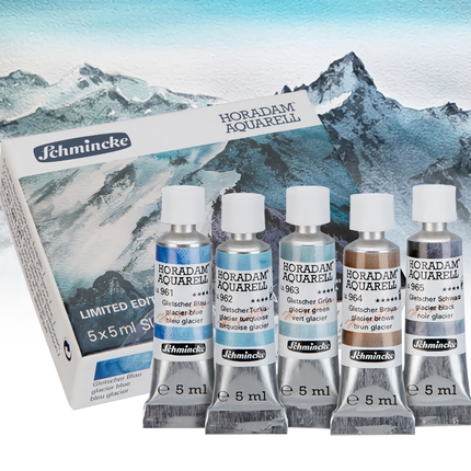 Premium 5-Color Tubular Watercolor Paint Set - Master-Level Quality