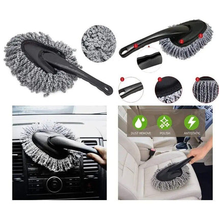 Compact Multi-Functional Car and Home Duster with Microfiber Head - Wnkrs