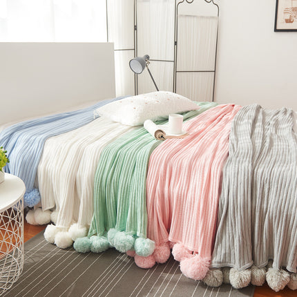 Ball carpet cotton knit blanket - Wnkrs