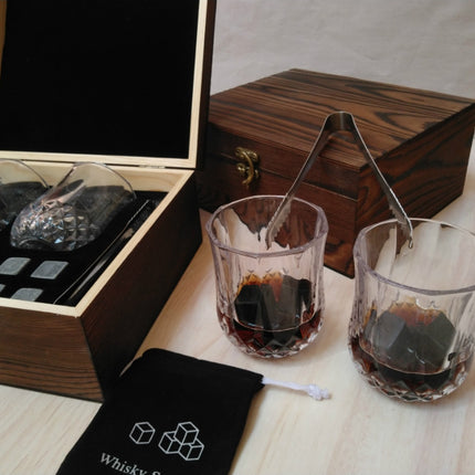 Whisky ice wine stone wooden box set - Wnkrs