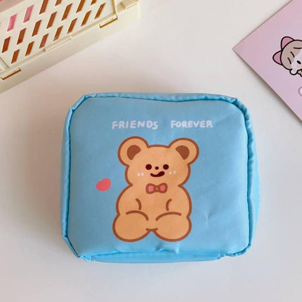 Korean Cartoon Bear Sanitary Napkin Organizer - Wnkrs