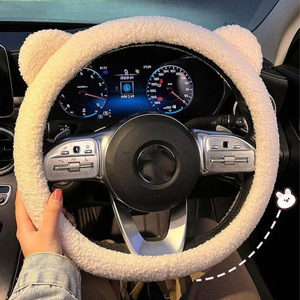 Plush Car Steering Wheel Cover - Wnkrs