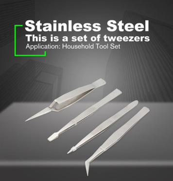 Stainless Steel Tweezers Set For DIY Jewelry - Wnkrs