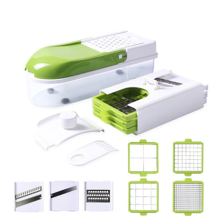 Multifunction Vegetable Slicer shredder with 8 Dicing Blades - Wnkrs