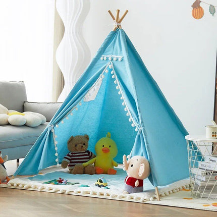 Kids' Canvas Wigwam Tent - Portable Teepee for Boys and Girls - Wnkrs