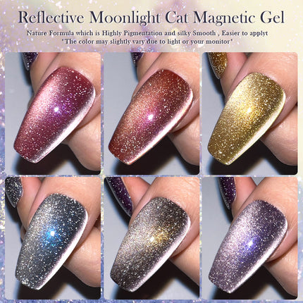 Vernis à ongles gel magnétique réfléchissant Moonlight Cat 10 ml