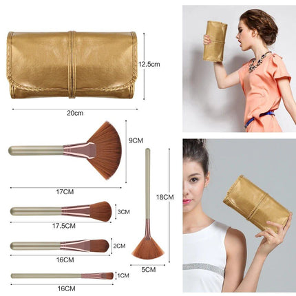 22-Piece Premium Makeup Brush Set with Cosmetic Bag - Wnkrs