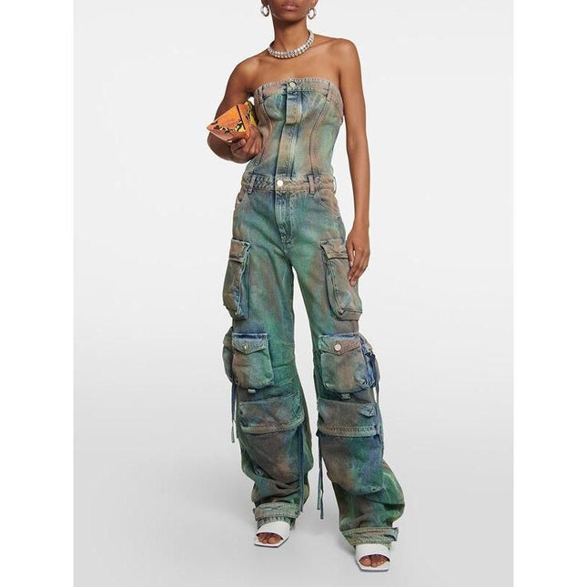 Combinaison en jean chic et streetwear