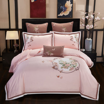 4-piece embroidered bedding set - Wnkrs