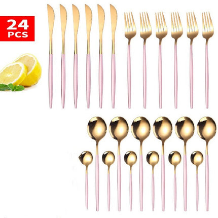 24pcs Luxury Cutlery Set - Wnkrs