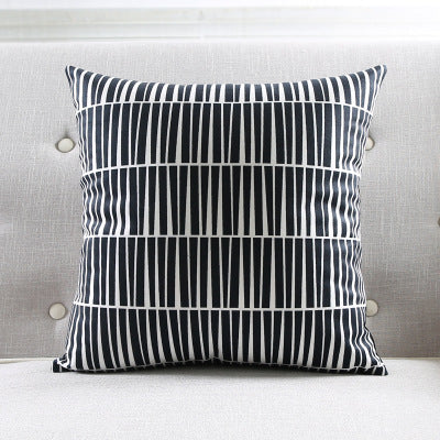 Geometric striped sofa throw pillow - Wnkrs