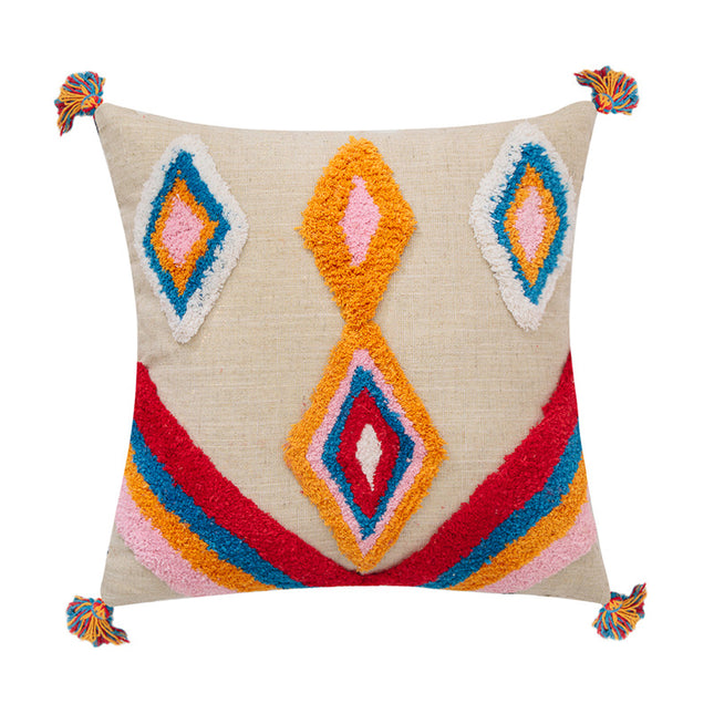 Geometric tassel pillowcase - Wnkrs