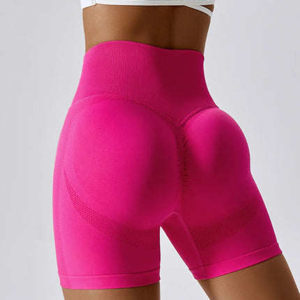 High-Waist Seamless Sports Shorts for Women - Yoga, Fitness & Cycling