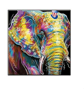 Mit Perlen - Der bunte Elefant - Diamond-Painting - Wnkrs