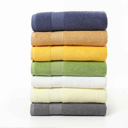 Cotton thickened plain colored bath towel - Wnkrs