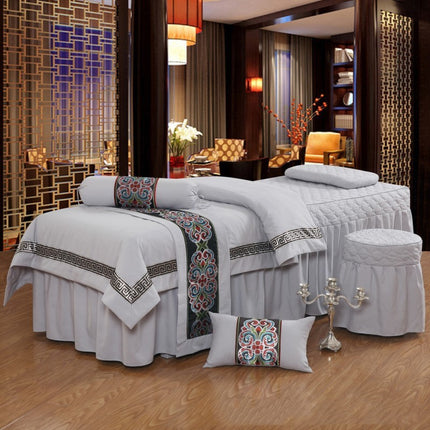 Four-piece high-end pure color beauty bedspread - Wnkrs