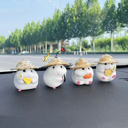 Cute Hamster Dashboard Doll Decoration - Wnkrs