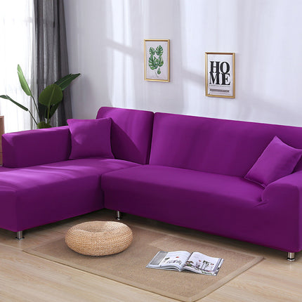 Tight Wrap Sofa Cover Elastic 2 Pieces Sofa Cover with L Style Piece Corner Sofa - Wnkrs