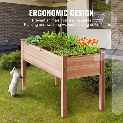 Elevated Wooden Garden Bed Planter Kit