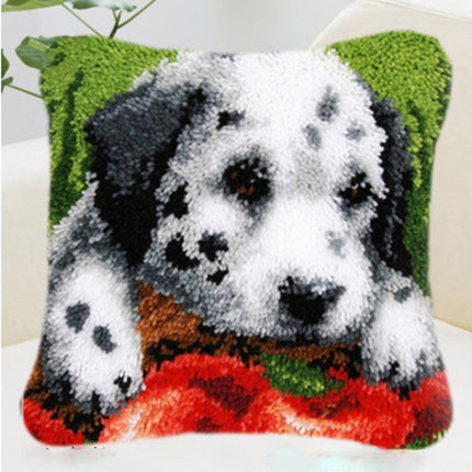 Carpet Embroidered Pillow Thick Wool Three-Dimensional Cross Stitch Pillow - Wnkrs