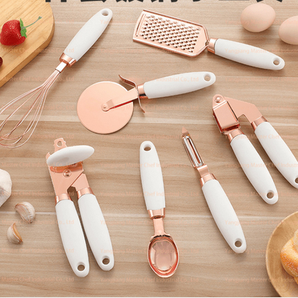 Kitchen Household Peeler Gadget Copper Plating Set - Wnkrs