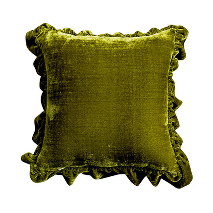 Cushion Lace Throw Pillow Solid Color Sofa Waist Pillow Bed Head Pillow Pillow Cover - Wnkrs